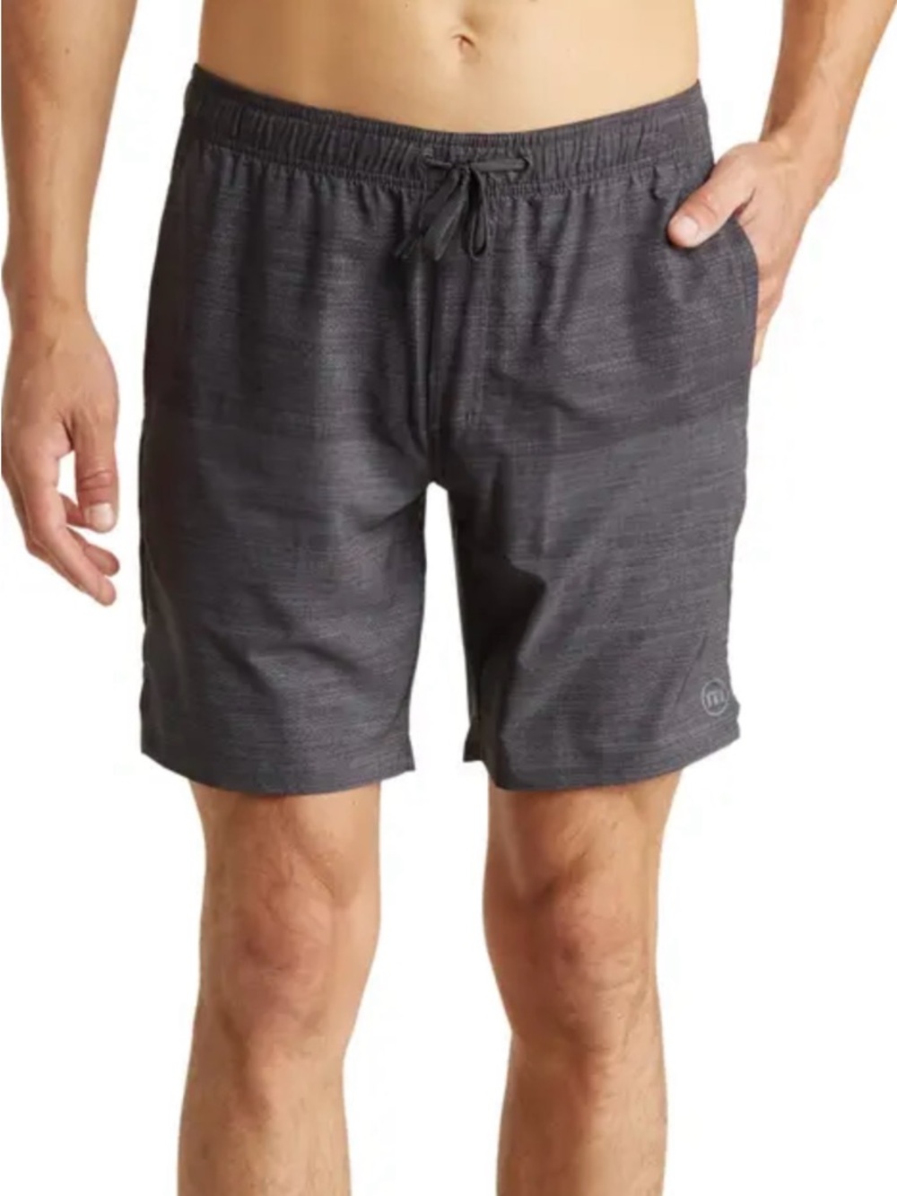 Travis Mathew Dark Charcoal Heather Swim Trunks